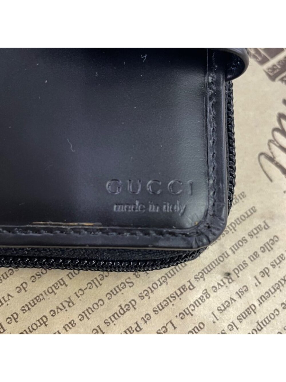 Gucci Wallet Compact Card Leather GG Black - Picture 13 of 15